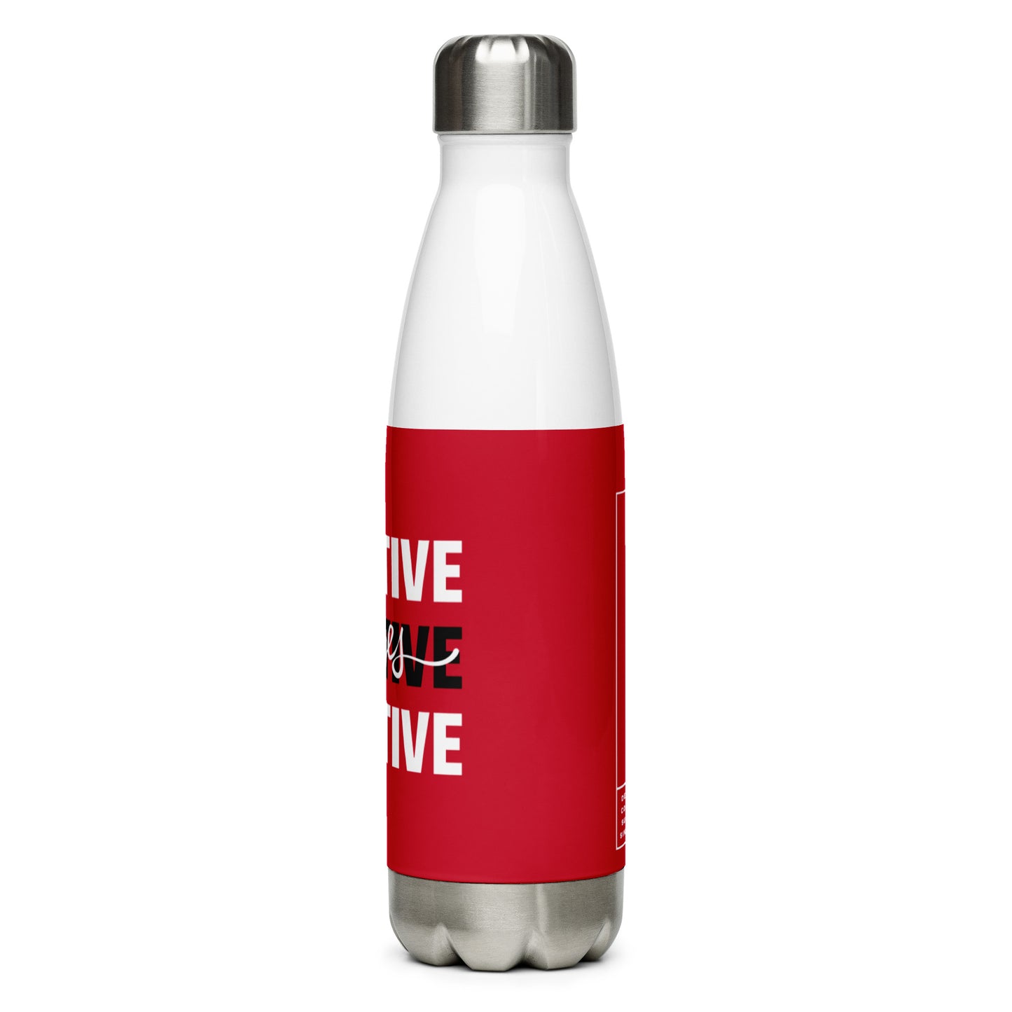 Positive Vibes Stainless Steel Water Bottle