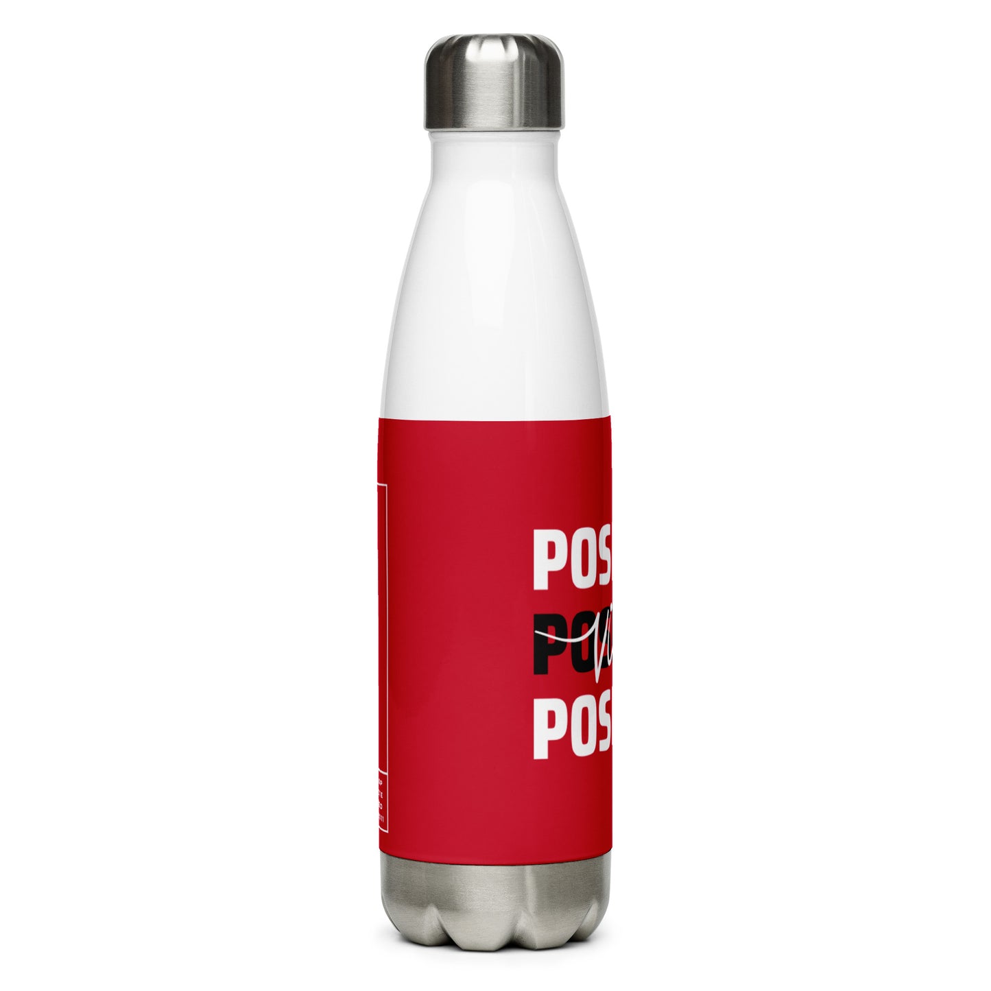 Positive Vibes Stainless Steel Water Bottle