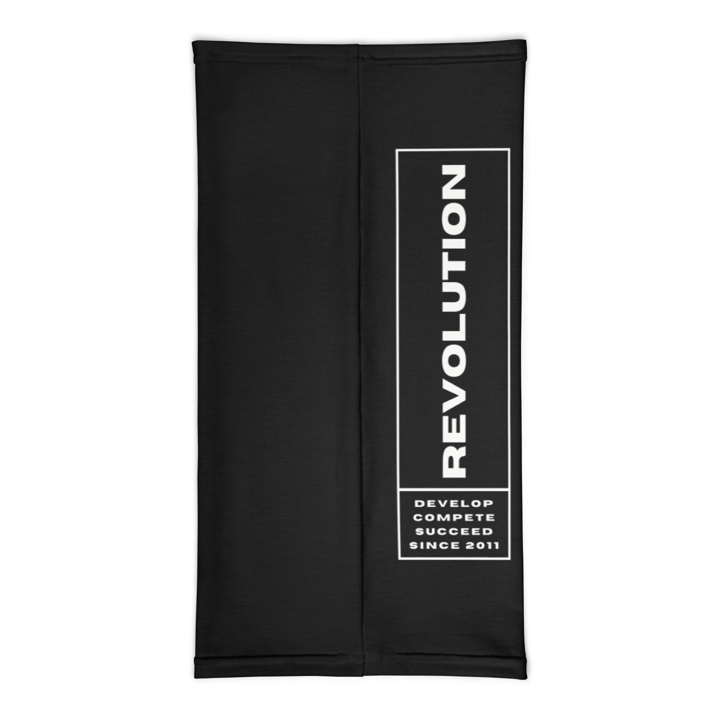 Revolution Logo Black Neck Gaiter